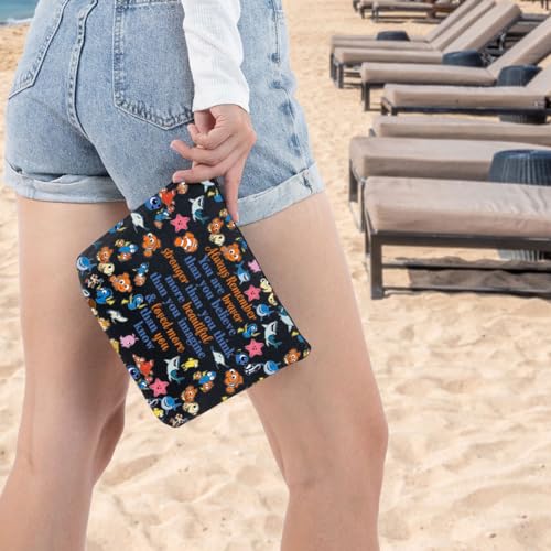 Nemo Makeup Bag - Waterproof Cosmetic Pouch, You Are Braver, WZMPA