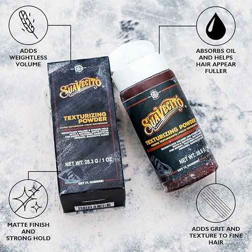 Suavecito Texturizing Hair Styling Powder - Strong Hold, Matte Finish