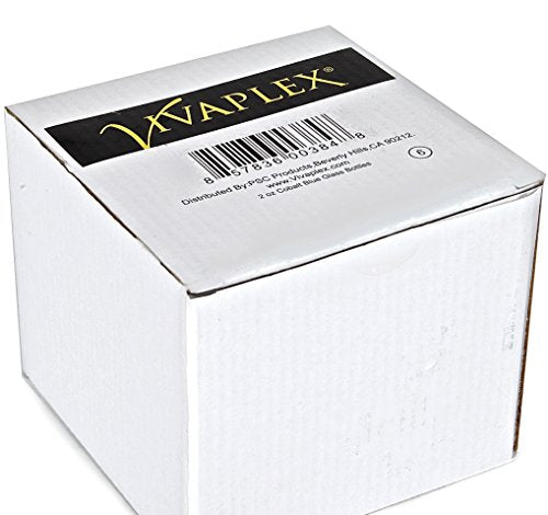 Vivaplex 2 oz Cobalt Blue Glass Bottles with Fine Mist Sprayers - 6 Pack