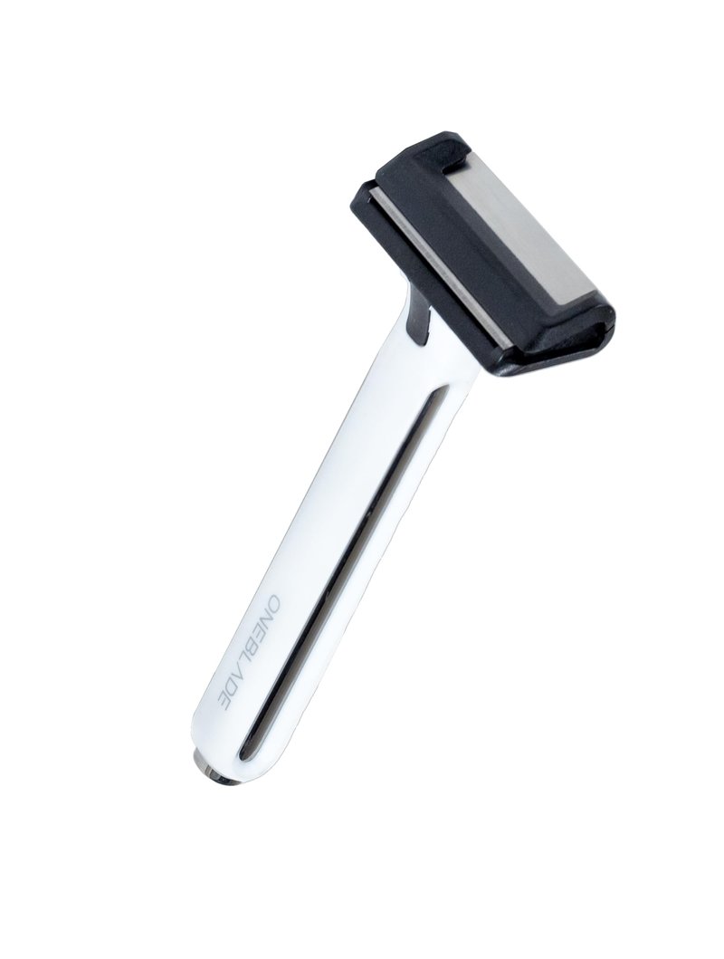 OneBlade Core Safety Razor for Fine Hair - Includes Stand & 10 Premium Japanese Feather Blade Refills - Introductory Level