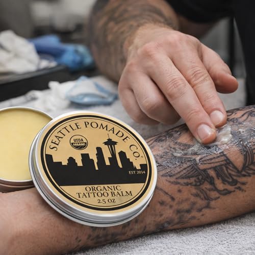 Seattle Pomade Co. Organic Tattoo Balm - Natural Healing Cream (2.5 oz)