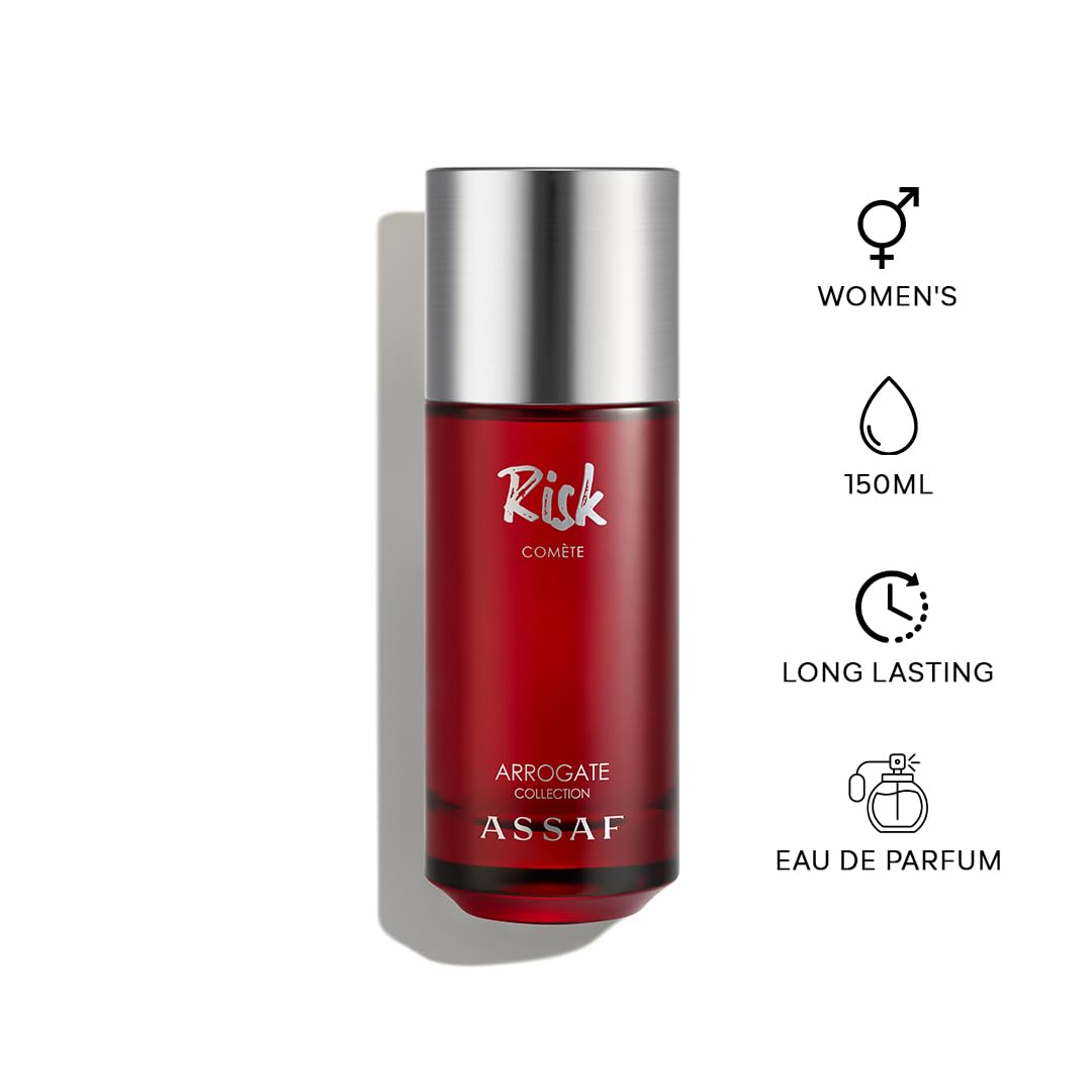 RISK Perfume 150 ml - Bold Floral Woody Fragrance with Pear, Coconut & Sandalwood | Long-Lasting Unisex Scent