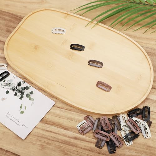 32pcs U-Shaped Wig Clips - Durable Metal Snap Comb Clips