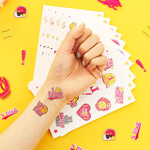 144 Pcs Softball Temporary Tattoos - Party Favors & Decorations