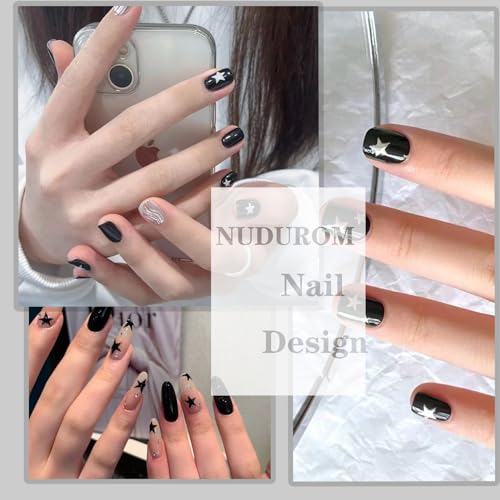 3D Star Nail Stickers - 12 Colorful Self-Adhesive Decals