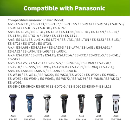 LONNKY Replacement Charger for Panasonic Arc Series Shavers 4.8-5.4V