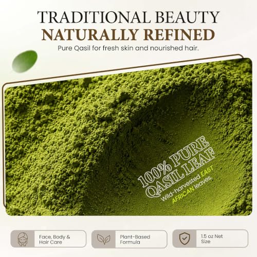 Qasil Powder Cleanser for Face, Body & Hair - 1.5 oz - Pure & Natural