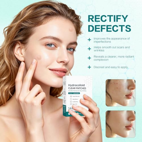 Curalona 2-in-1 Microdart & Hydrocolloid Blemish Patches for Face and Body