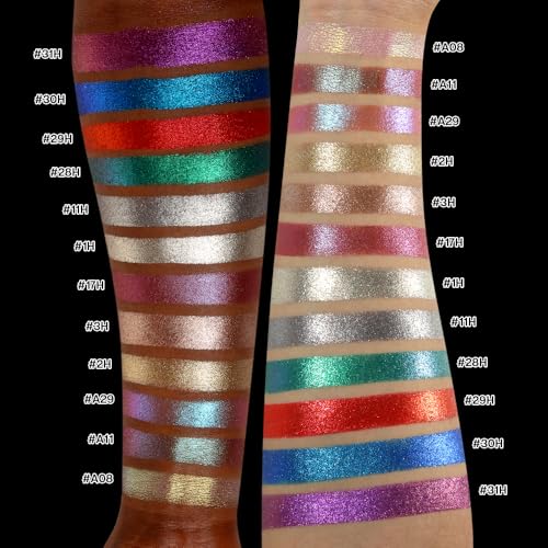 BEUSELF Unicorn Magic Purple Blue Glitter Eyeshadow - Duochrome, Long Lasting, Holographic, Multi-Use, #A29