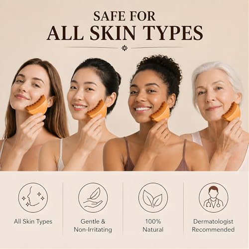 Glamistry Lymphatic Face Brush - De-Puff & Sculpt Jawline, Sensitive Skin, Variant 1