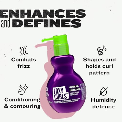 TIGI Bed Head Foxy Curls Cream - Lightweight Definition & Frizz Control, 6.76 Oz