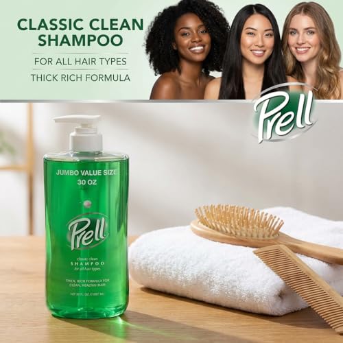 Prell Original Green Deep Cleansing Shampoo, Classic Clarifying Formula, 30 oz
