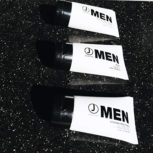 J Beverly Hills Men's Strong Hold Hair Gel with Aloe Vera - 2 Fl Oz