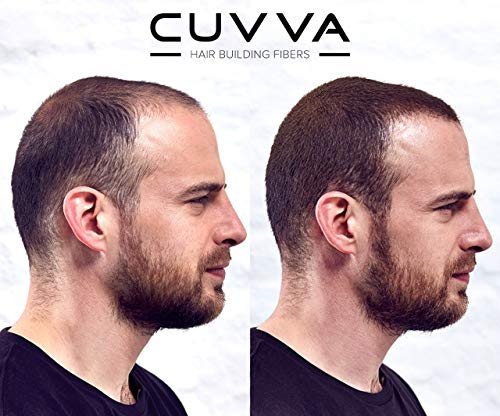 CUVVA Hair Building Fibers 30g - Instant Thicker Hair in Medium Blonde - For Men & Women