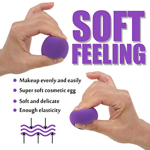 S USANN 12-Piece Makeup Sponge Set with Holder - Flawless Blending for All Cosmetics
