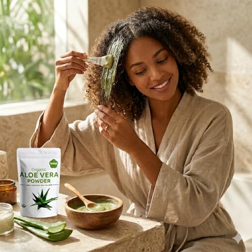 Iyasa Holistics Organic Aloe Vera Powder - 16 oz USDA Certified Whole Leaf