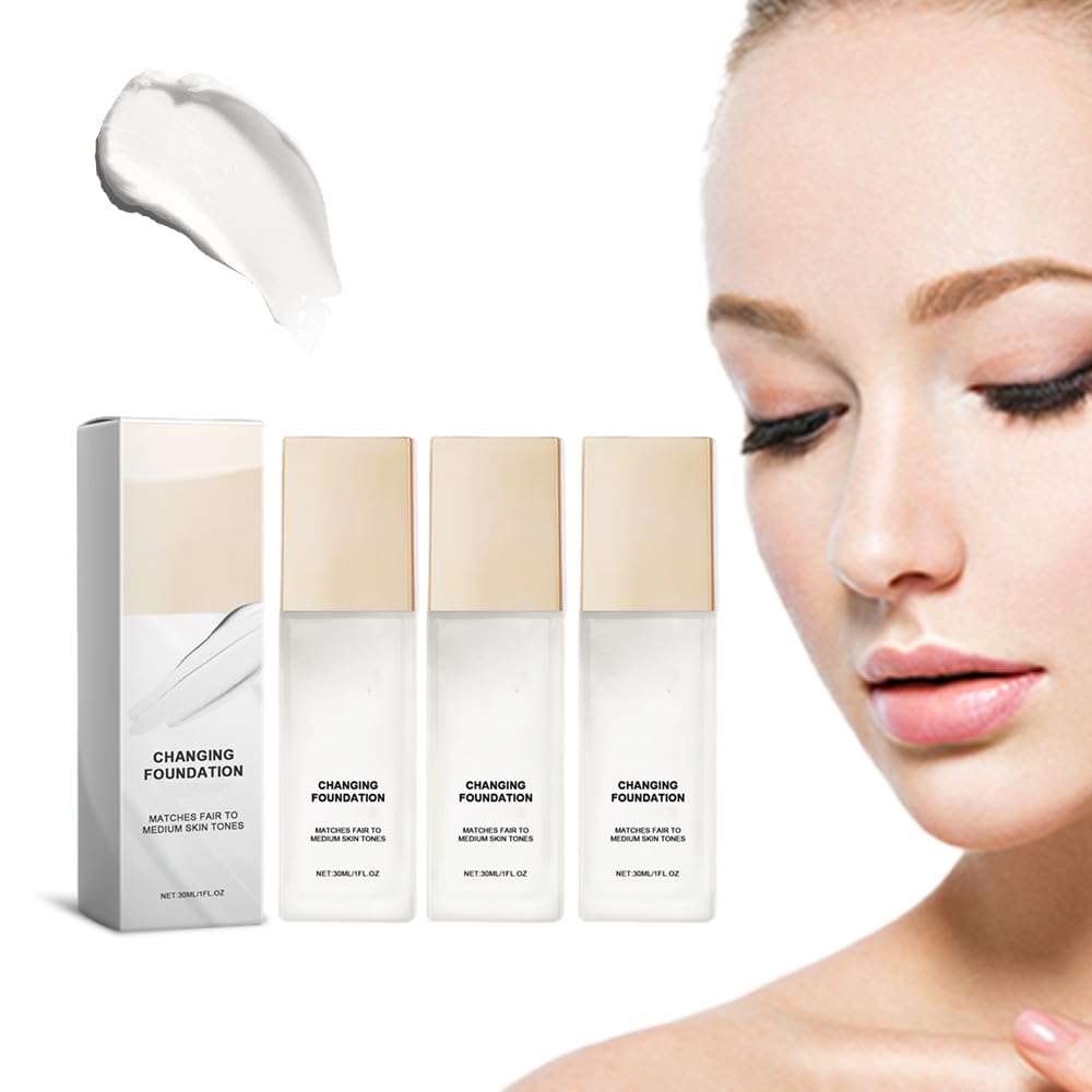 Color Changing Foundation for Mature Skin - Adapts to Your Skin Tone | Buildable Coverage, 12-Hour Wear