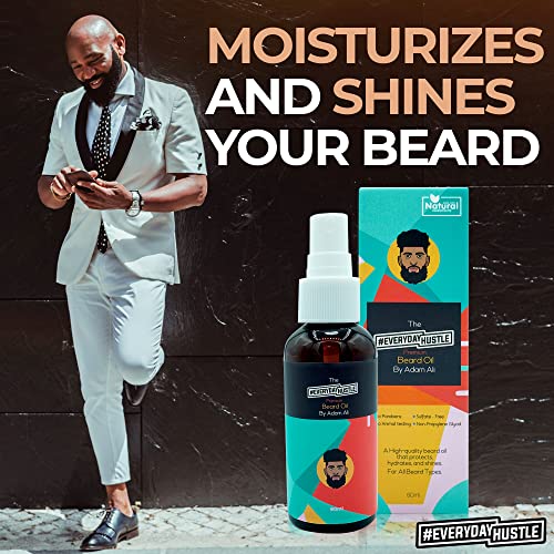 EverydayHustle Jasmine Beard Oil for Black Men - Lightweight Hydrating Serum 60ml