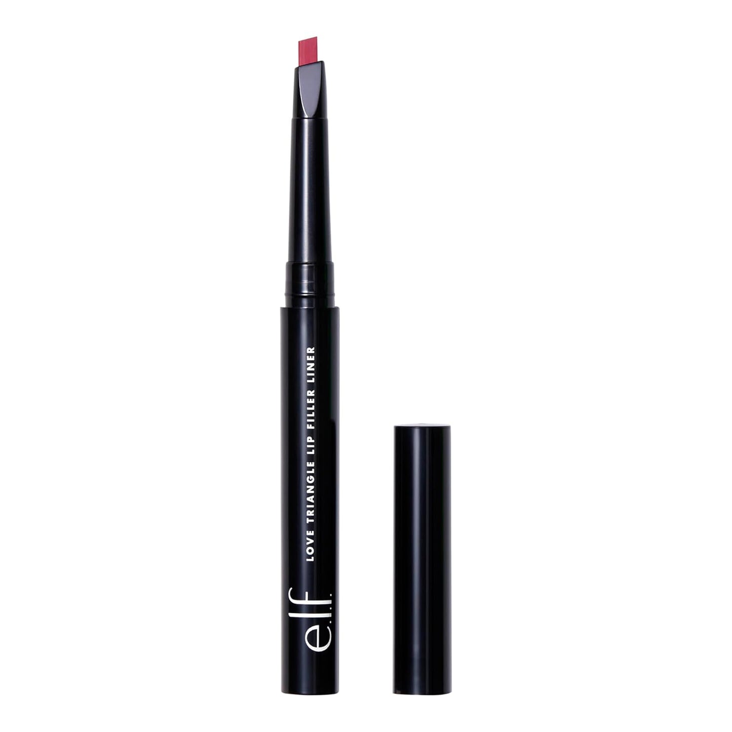 e.l.f. Love Triangle Lip Filler Liner - 2-in-1 Sculpting Lip Pencil, Long-Lasting Deep Brown Color | Vegan & Cruelty-Free