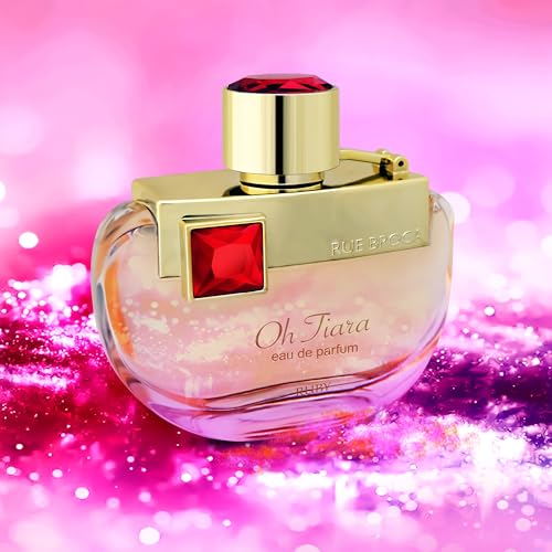 Rue Broca Oh Tiara Ruby Eau de Parfum for Women, Floral Fruity Musk, 3.4 oz