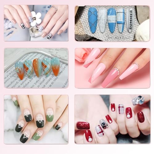 5Pcs Dual-Tipped Nail Art Pens - Professional Dotting Tools for Nail Design