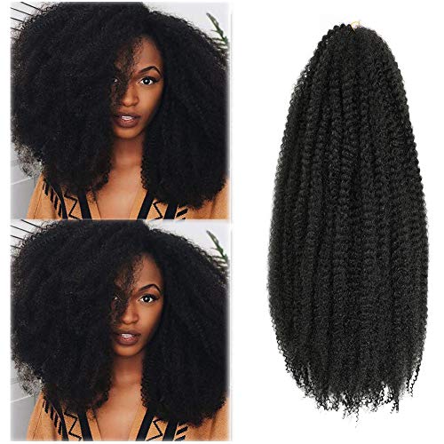 Dansama Marley Twist Braiding Hair 24 Inch 1B - 3 Packs