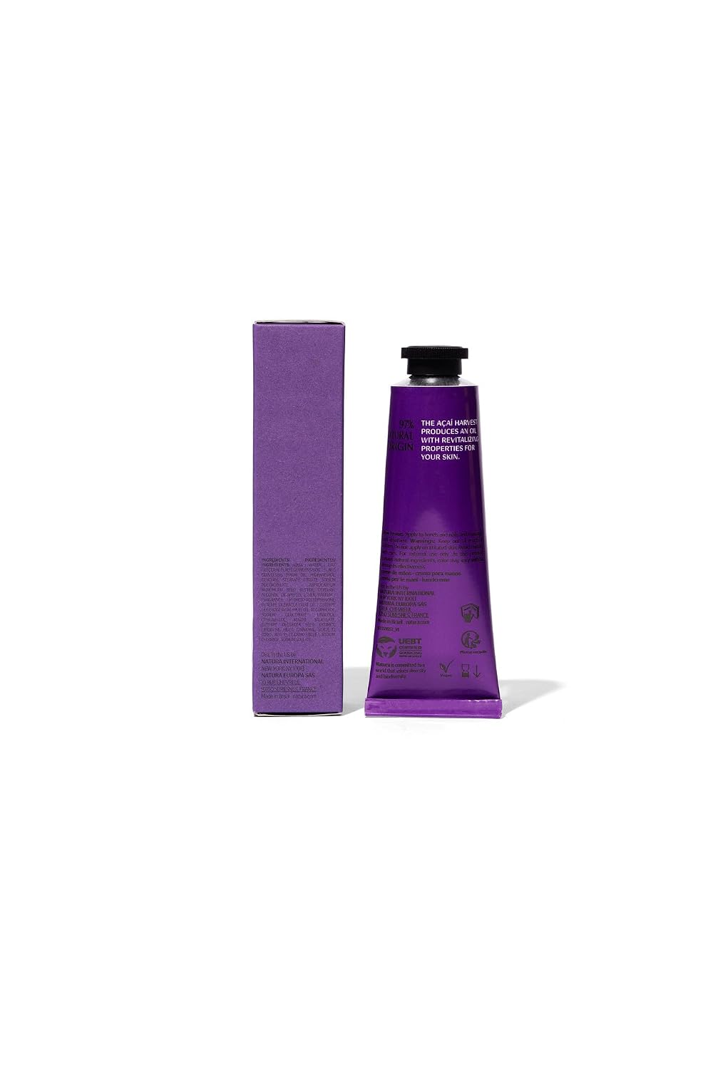Açaí Hand Cream - Vegan Moisturizing Balm for Dry Hands - Antioxidant Hydration | Travel Size 1.41oz (40g)
