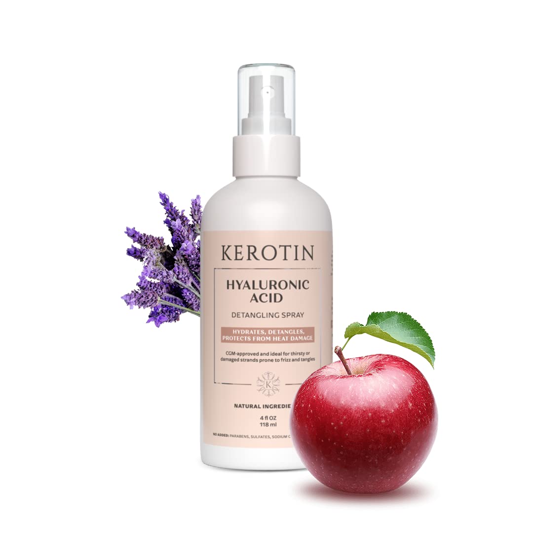 Curly Hair Detangler - Kerotin Curly Hair Products for Easy Styling | 8 oz