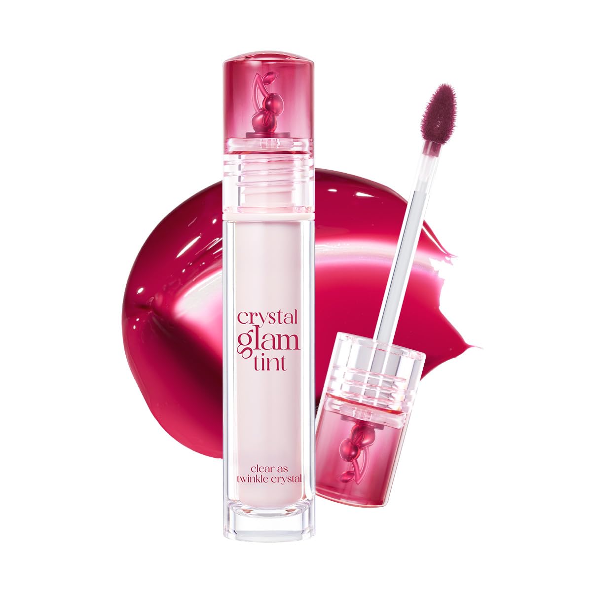 CLIO Crystal Glam Tint - Glossy Lip Tint with Long-Lasting Color | Lightweight Non-Sticky Stain in Daily Mauve