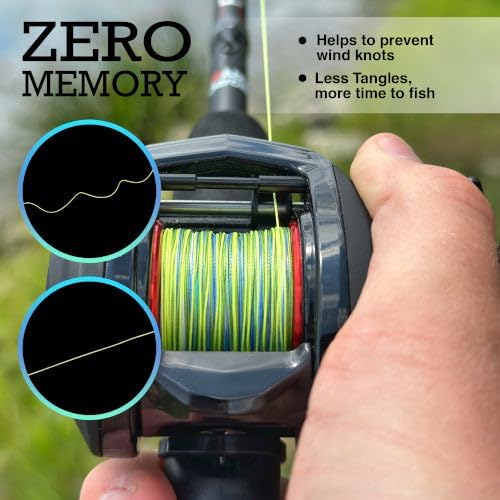 Braided Fishing Line - Pro Grade Power for Saltwater & Freshwater | High Visibility Colored Braid
