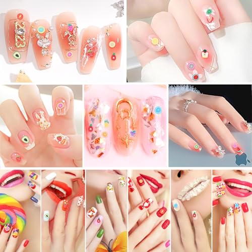6000Pcs 3D Fruit Nail Art Slices for Resin & Slime Crafts