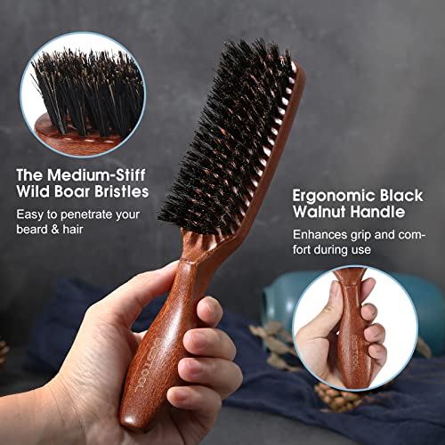 BESTOOL Boar Bristle Hair Brush for Detangling & Styling