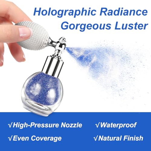 GADMLURY 2 Pack Hair & Body Glitter Spray Shimmering Sparkle Powder