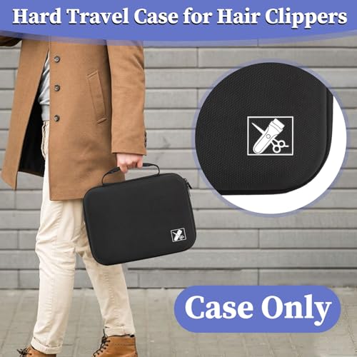 Klawdsky Hard Hair Clipper Travel Case - Barber Grooming Tool Organizer