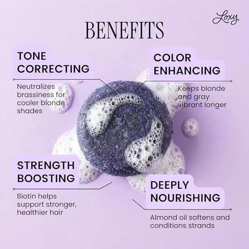 NATURÉL Purple Toning Shampoo Bar for Blonde & Grey Hair - 2.25 oz