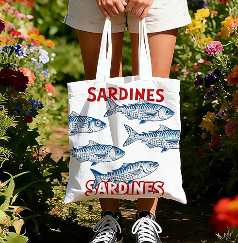 Sunny Beach Reusable Canvas Tote Bag for Summer Shopping