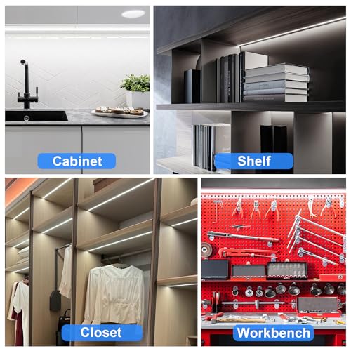 Under Cabinet LED Strip Lighting - 36in Plug-in, 6000K Cool White