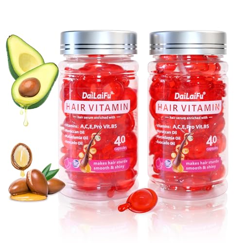 DaiLaiFu Hair Oil Capsule 2-Pack - Leave-In Serum for Frizz Control & Shine