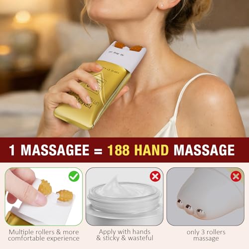 AH-8 Neck Firming Cream with Roller - 2 Pack Collagen Anti-Aging Formula