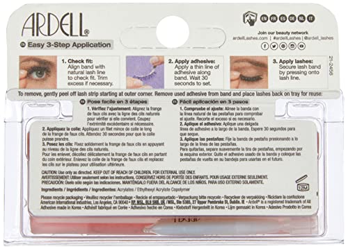Ardell Andrea Accent Lash #301 1 Pair Pack of 4 False Eyelashes for Natural Look