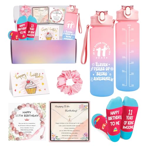 Unique 11th Birthday Gift Set for Girls - 7 Piece Collection
