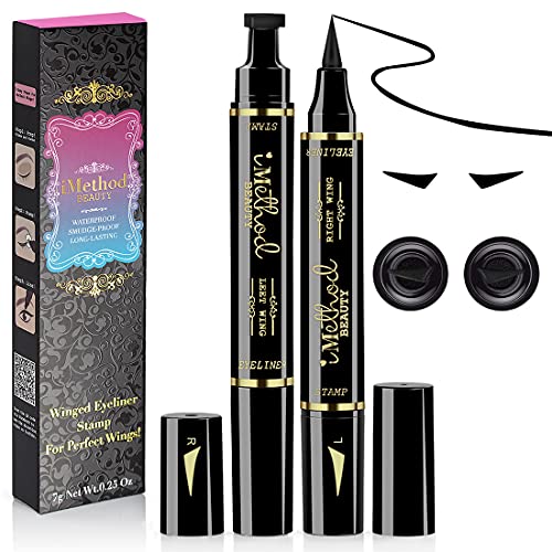 iMethod Winged Eyeliner Stamp Set Black 10mm Waterproof & Smudge-Proof