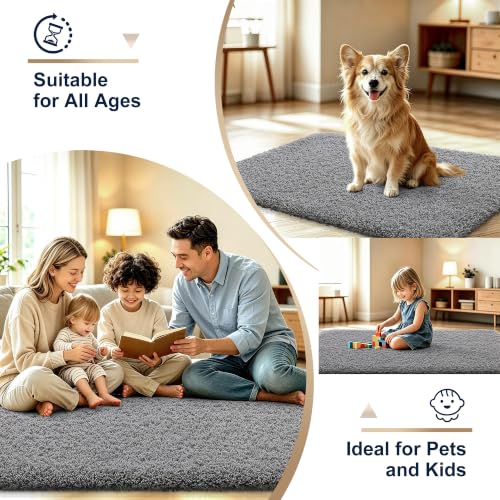 OLANLY Microfiber Bath Mat 30x20 - Soft, Absorbent & Non-Slip