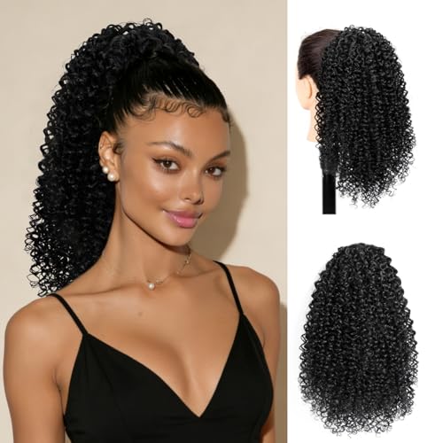 14 Inch Afro Curly Ponytail Extension for Black Women - NEOWIG
