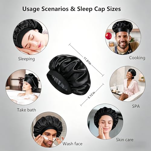 SLUPS Vented Wide-Tooth Curl Defining Hair Brush with Soft Bristles & Bonus Sleep Bonnet