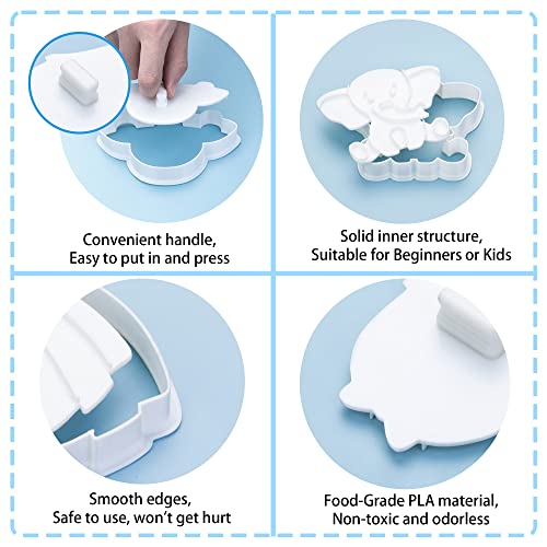 Baby Shower Cookie Cutters Set - 4 Fun Shapes for Baking