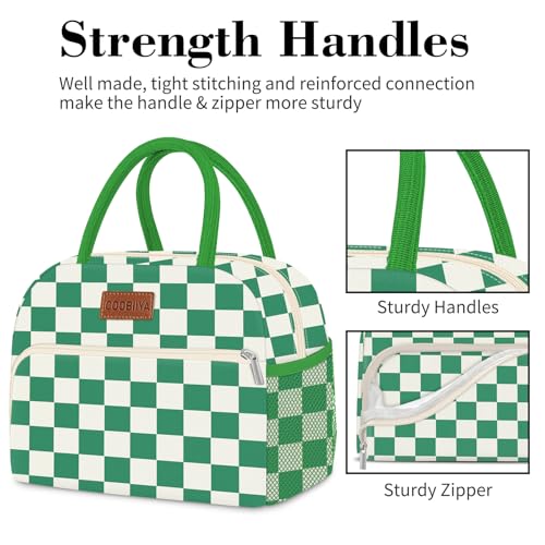 Insulated Lunch Bag for Adults | Large Capacity Tote by Coobiiya