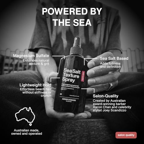 Kings Domain Sea Salt Texture Spray for Beachy Volume & Grit