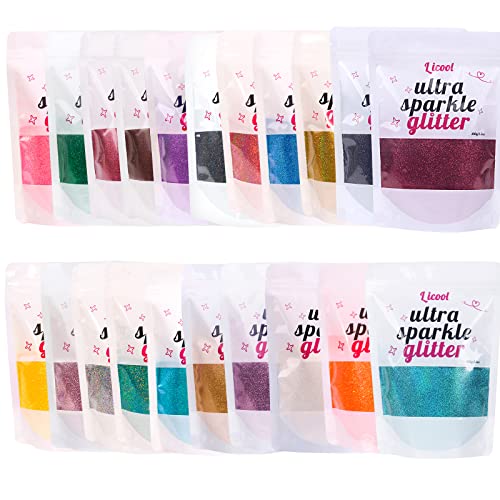 Holographic Fine Glitter - 100g Iridescent Craft Glitter for Makeup & Art