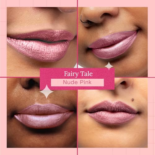 Aromi Fairy Tale Dusty Pink Metallic Liquid Lipstick